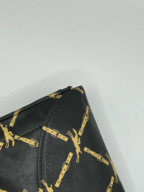 Longchamp Brown & Gold Leather Clutch - Picture 8 of 11